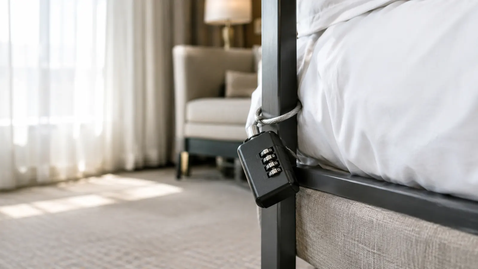 How to Secure Valuables While Traveling With a Travel Safe and Cable